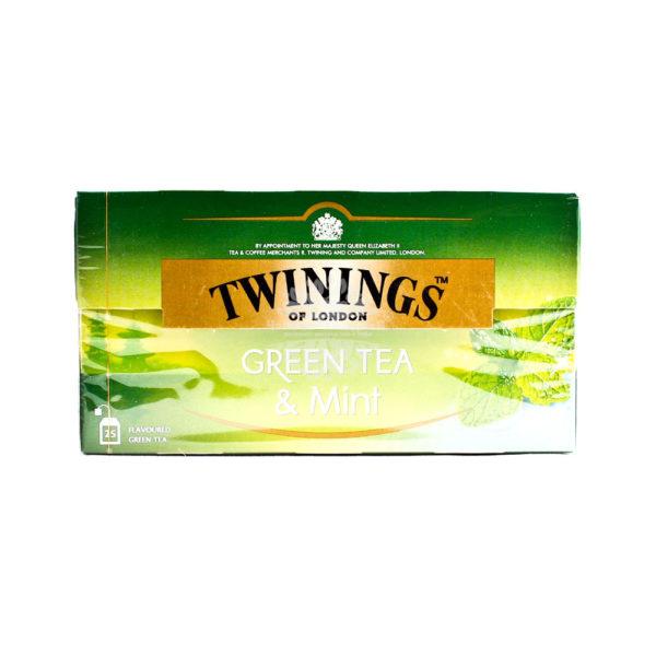 Twinings (Тванинг) Green Tea & Mint (Зеленый с мятой) 25п (сашетах)