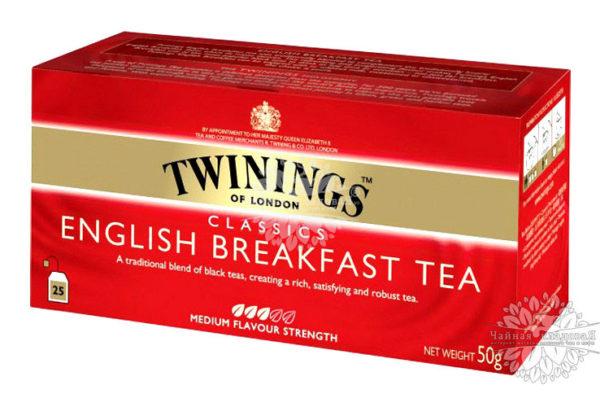Twinings (Тванинг) English Breakfast Tea 25п (сашетах)
