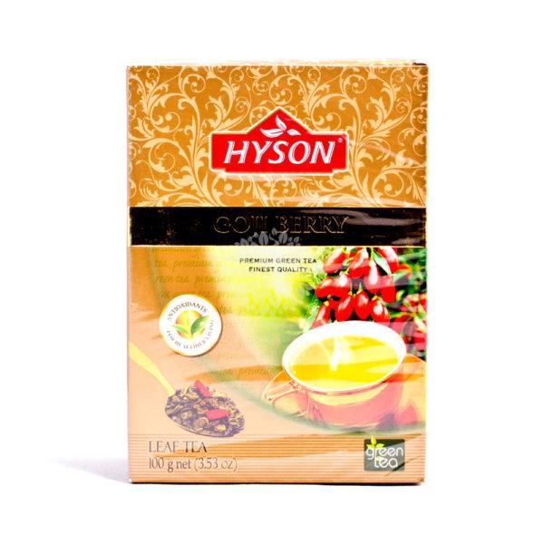 Hyson (Хайсон) Green Goji Berry (Зеленый чай с ягодами годжи) 100г