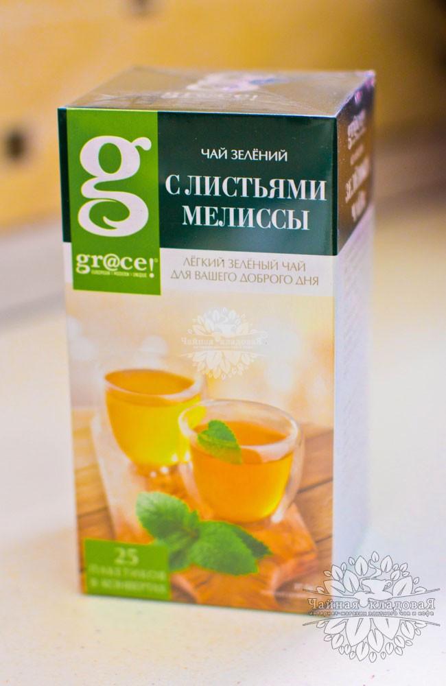 gr@ce Зеленый чай с листьями Мелиссы 25п/сашетах
