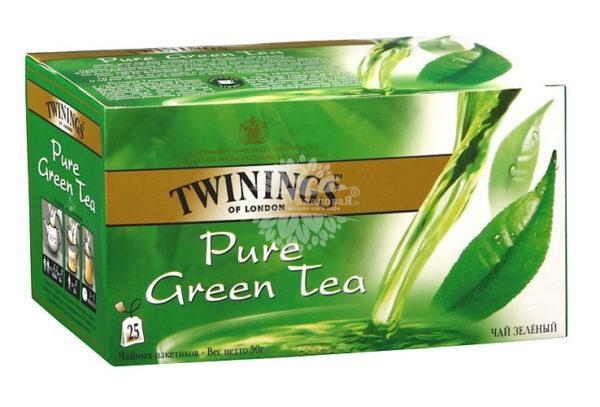 Twinings Pure Green tea 25п