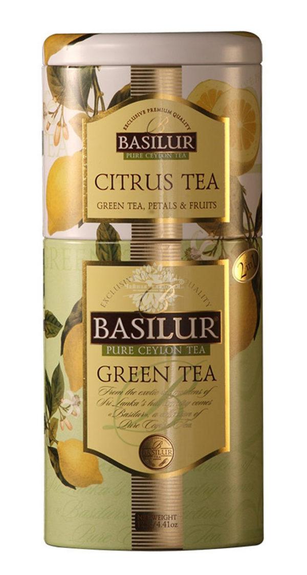 Basilur Green Tea - Citrus Tea ж/б 125г