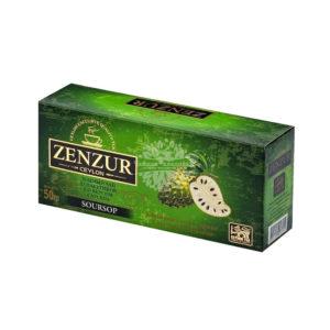 Zenzur Green Tea Soursop (зеленый с саусепом) 25п
