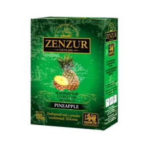Zenzur Green Tea Pineapple (зеленый с ананасом) 100г