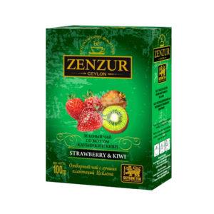 Zenzur Green Tea Pineapple & kiwi (зеленый с киви и клубникой) 100гZenzur Green Tea Strawberry (зеленый с ананасом) 100г