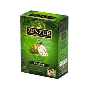 Zenzur Green Tea Soursop (зеленый с саусепом) 100г