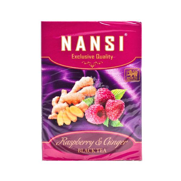 Nansi (Нанси) Raspberry & Ginger Black tea (Малина и Имбирь) 100г