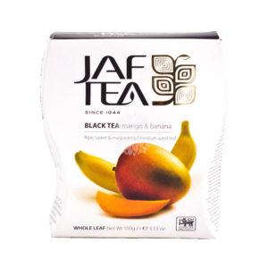Jaf Black Tea mango & banana (Джаф черный чай с манго и бананом) 100г