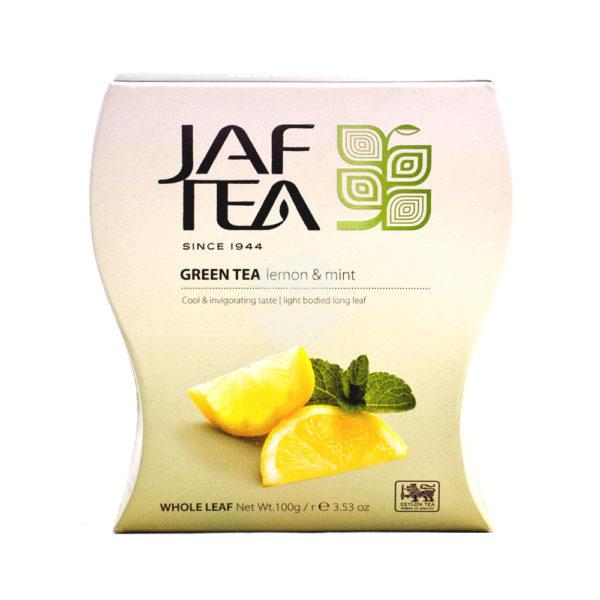 Jaf Green tea lemon & mint (Джаф зеленый чай с лемоном и мятой) 100г